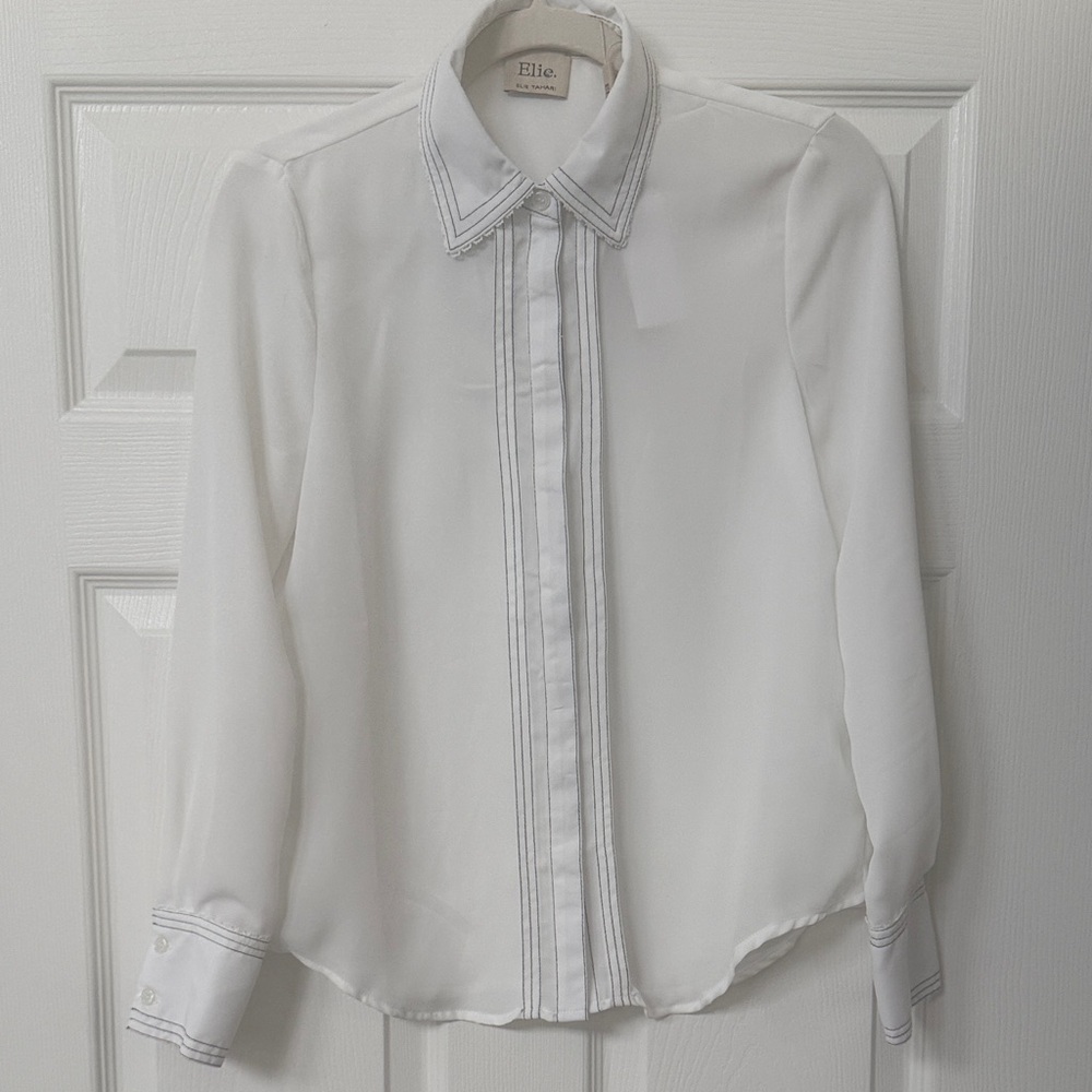 Ellie Classic White Dress Shirt
